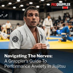 A picture of a nervous brazilian jiu jitsu athlete